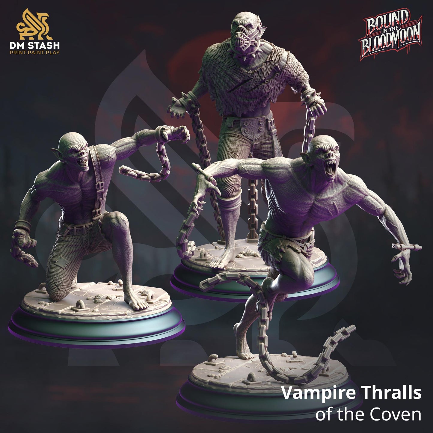 3D Printed Vampire Thralls x3 by DM Stash