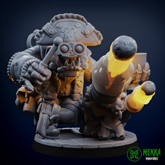 3d Printed Flashy Pirate by Mekka Miniatures