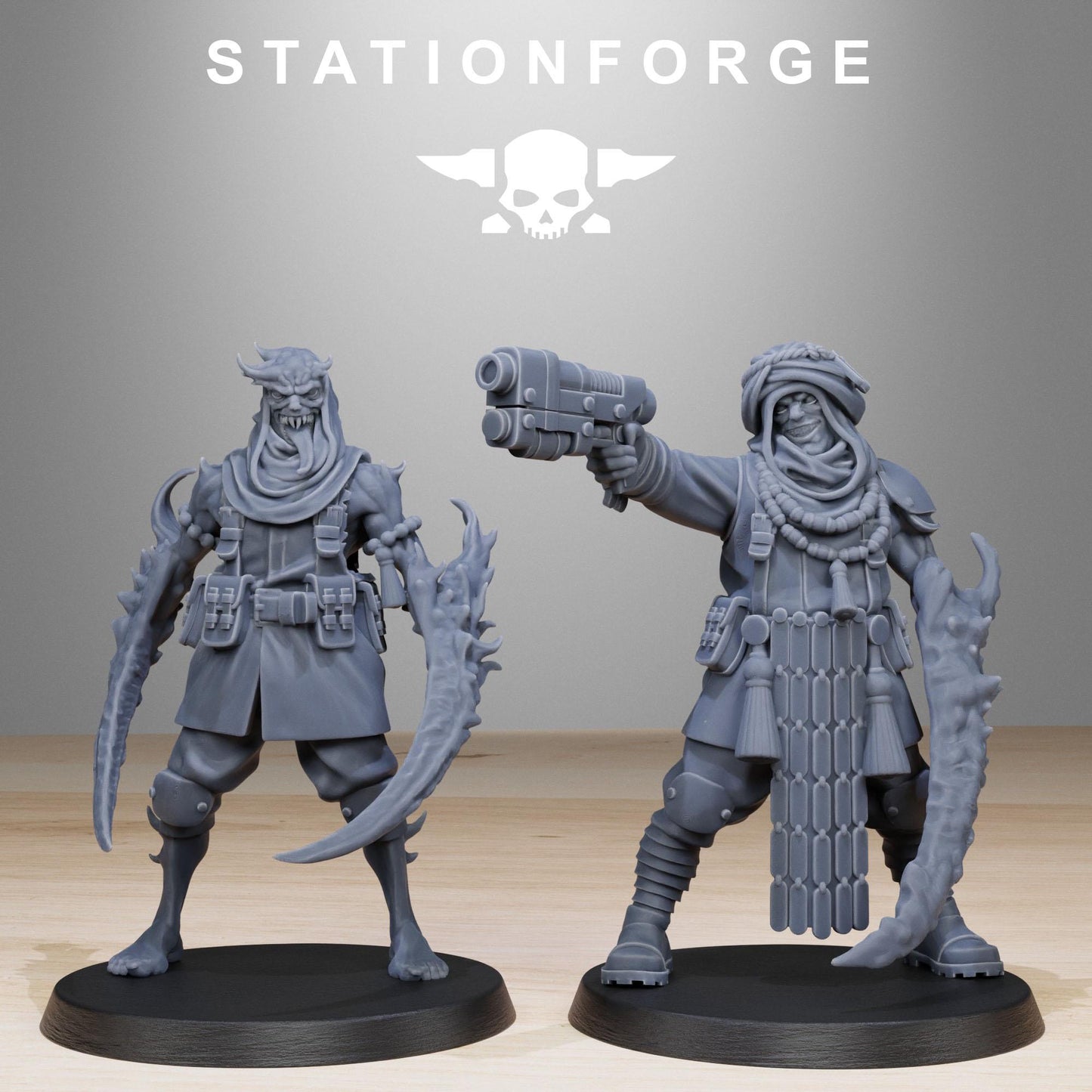 3D Printed Corrupted Guard Lechers by StationForge Miniatures