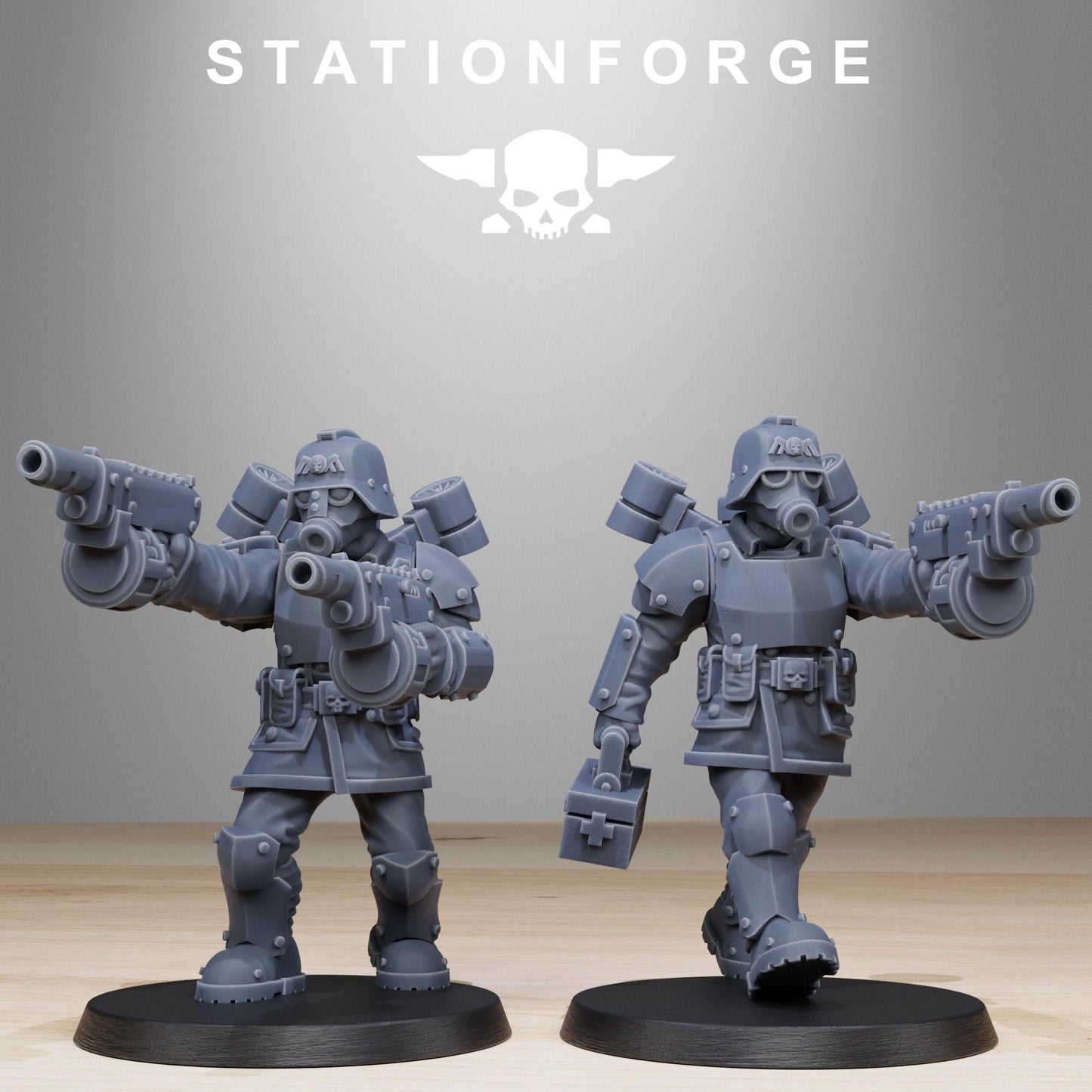 3D Printed GrimGuard Aerotroops by StationForge Miniatures