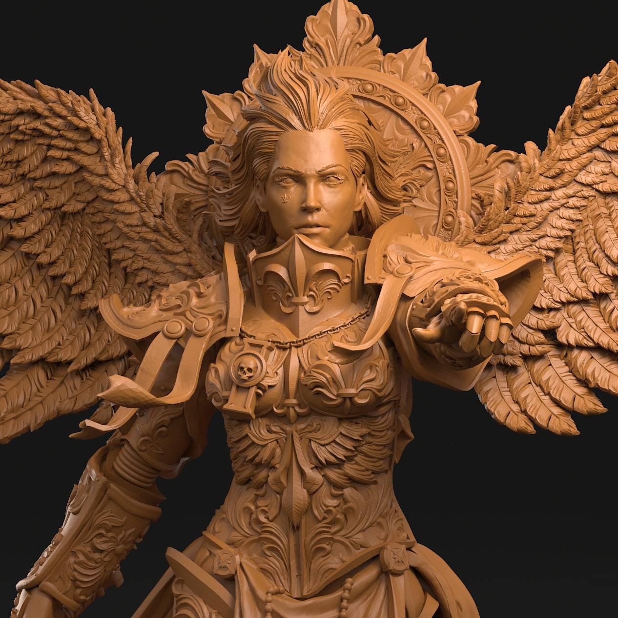 3D Printed Archangel of Wrath by 3DArtGuy Miniatures