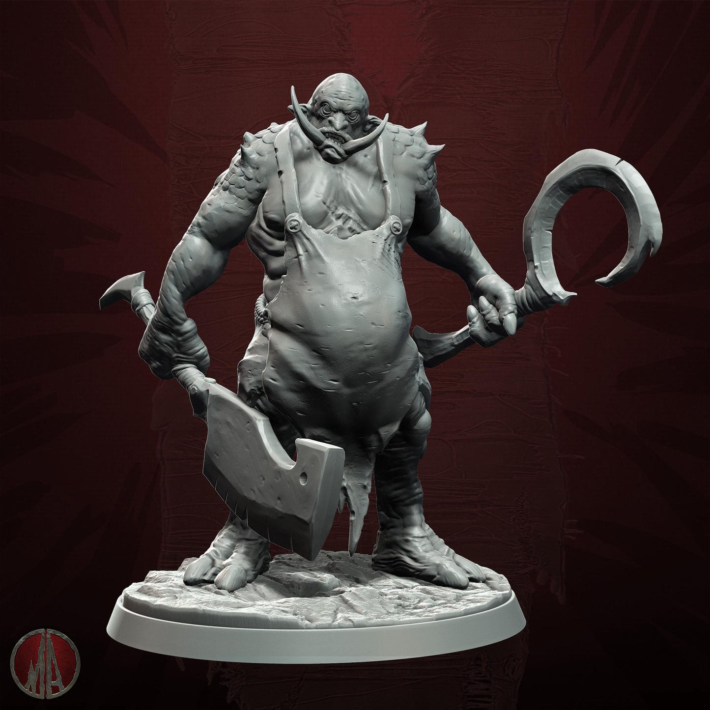 3D Printed Troll Chef by Monolith Arts