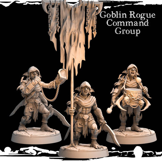 3D printed Goblin Rogue Command Group by Monolith Arts