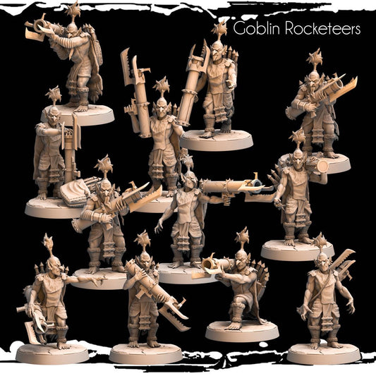 3D printed Goblin Rocketeers by Monolith Arts