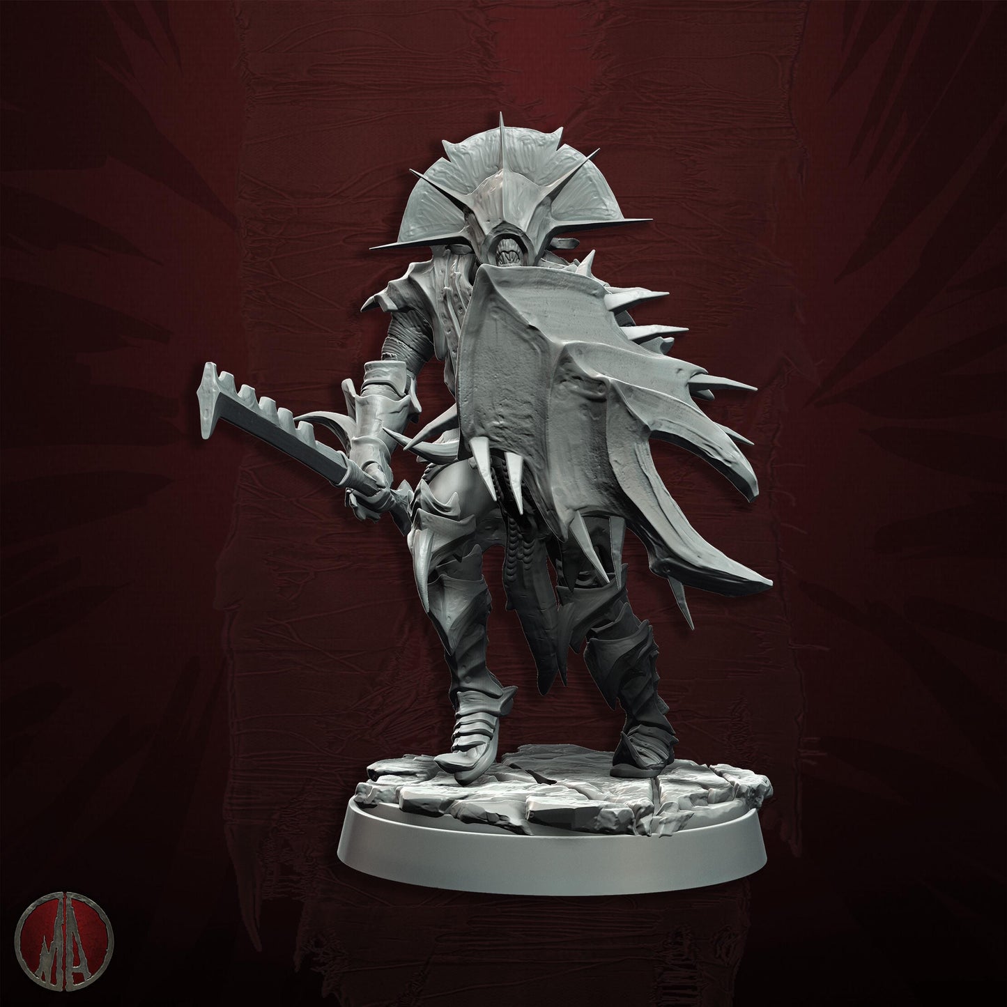 3D printed Orc Warriors by Monolith Arts