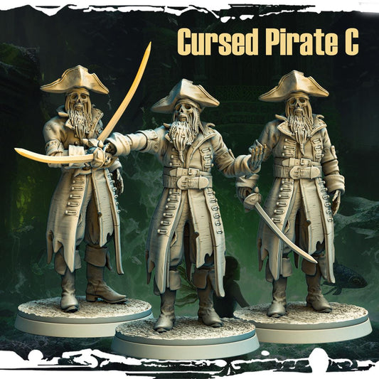 3d Printed Cursed Buccaneers by Monolith Arts