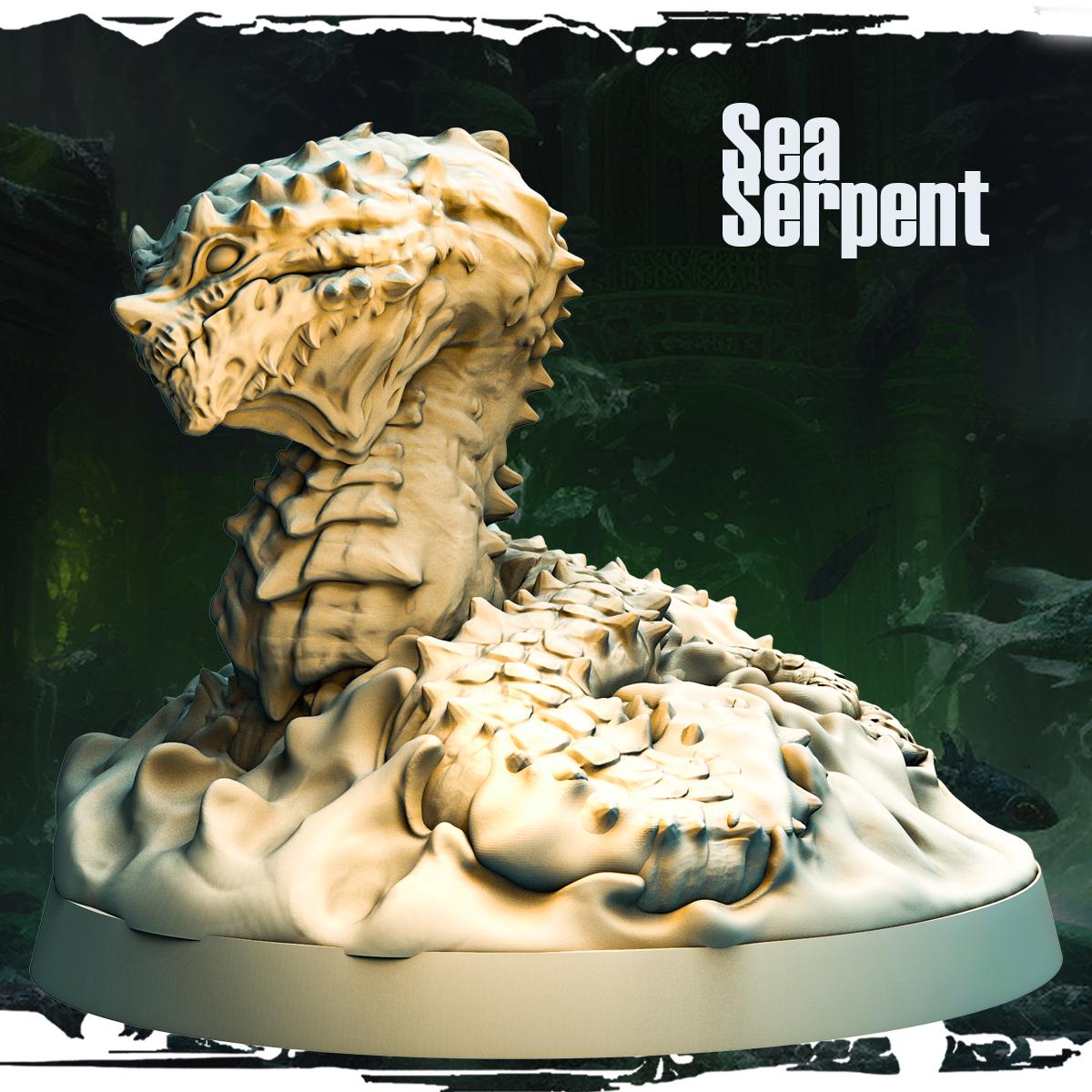 3d Printed Sea Serpent by Monolith Arts