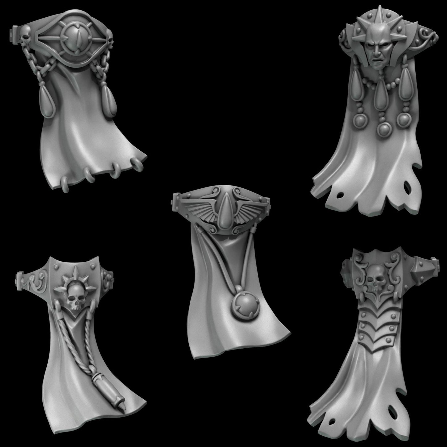 3d Printed Crimson Lords Loincloths x10 by Greytide Studio