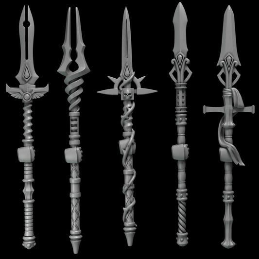 3d Printed Crimson Lords Spears x10 by Greytide Studio