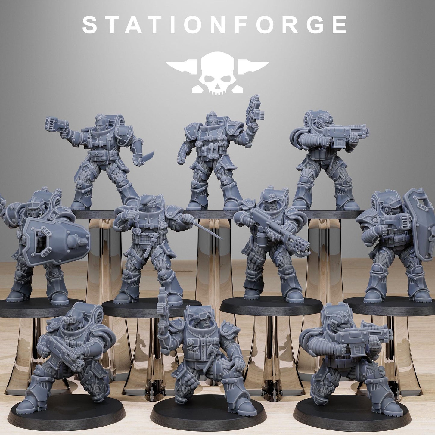 3D Printed Socratis Scouts by StationForge Miniatures