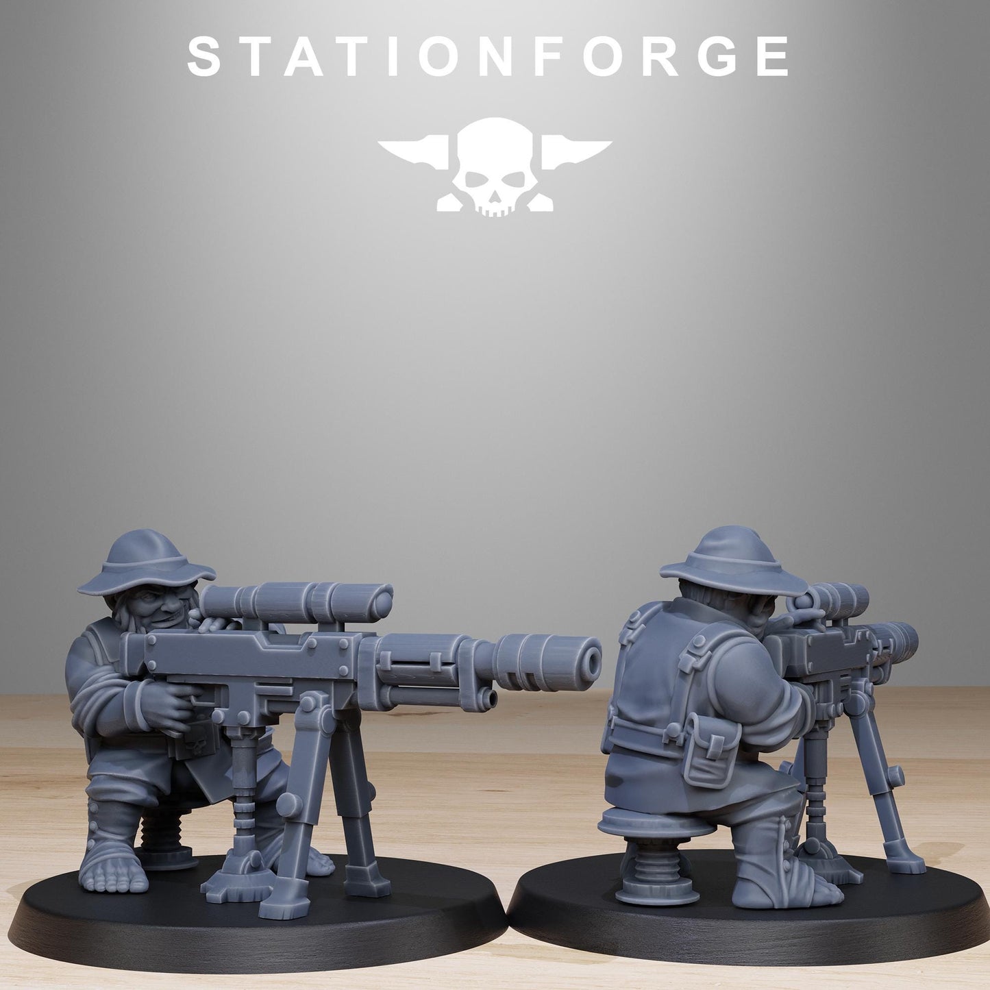 3D Printed GrimGuard Skulldart Trappers by StationForge Miniatures