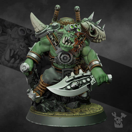 3d Printed Ork Boss Smirknife by DakkaDakka Miniatures