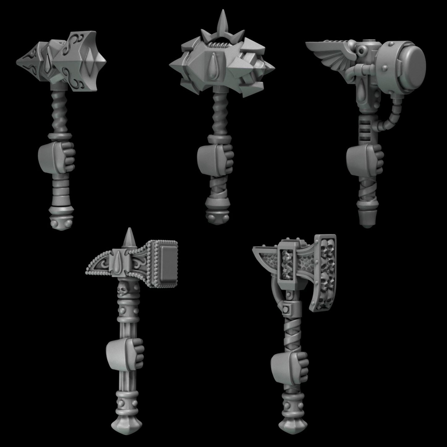 3d Printed Crimson Wings Hammers x10 by Greytide Studio