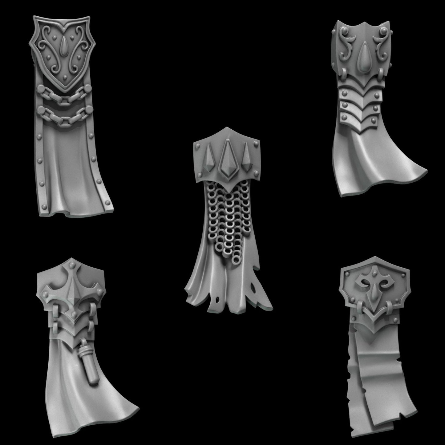 3d Printed Crimson Lords Loincloths #2 x10 by Greytide Studio