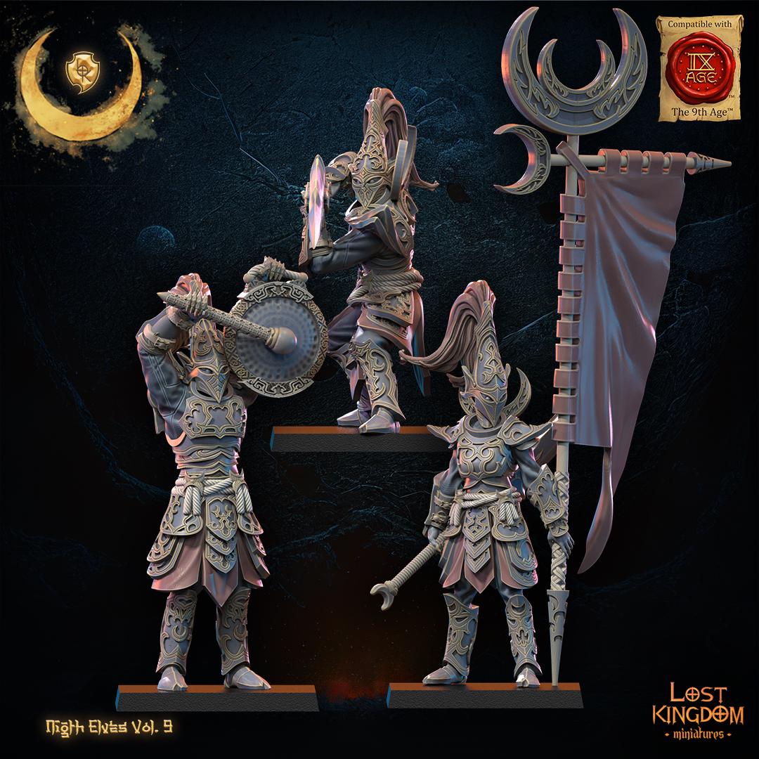 3D Printed Night Elf Command Group by Lost Kingdom Miniatures – Last ...