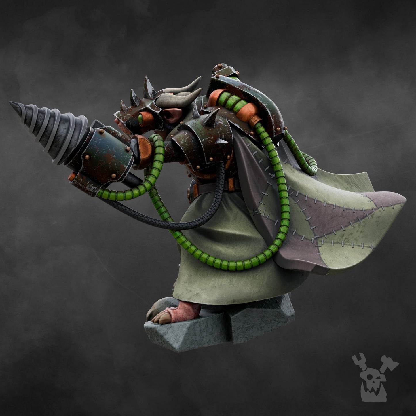 3D Printed Shift Supervisor of Mine Rats by DakkaDakka Miniatures