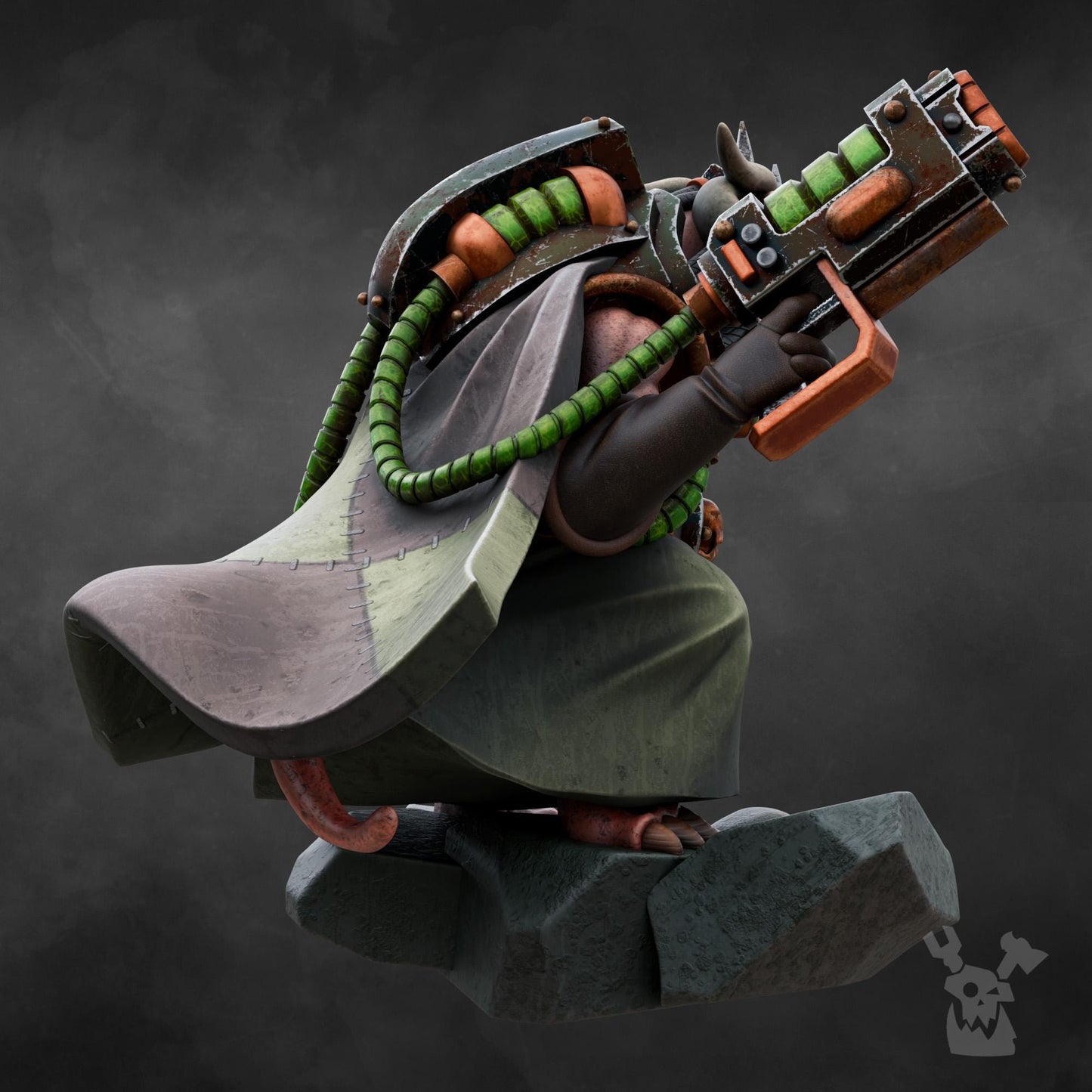 3D Printed Shift Supervisor of Mine Rats by DakkaDakka Miniatures