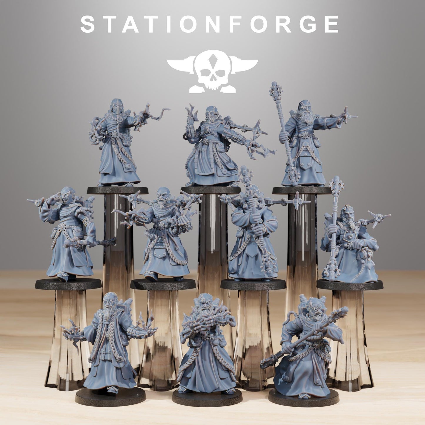 3D Printed Scavenger Preachers by StationForge Miniatures