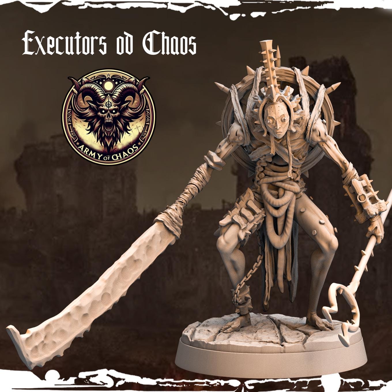 3D Printed Dreadful Executors of Chaos by Monolith Arts