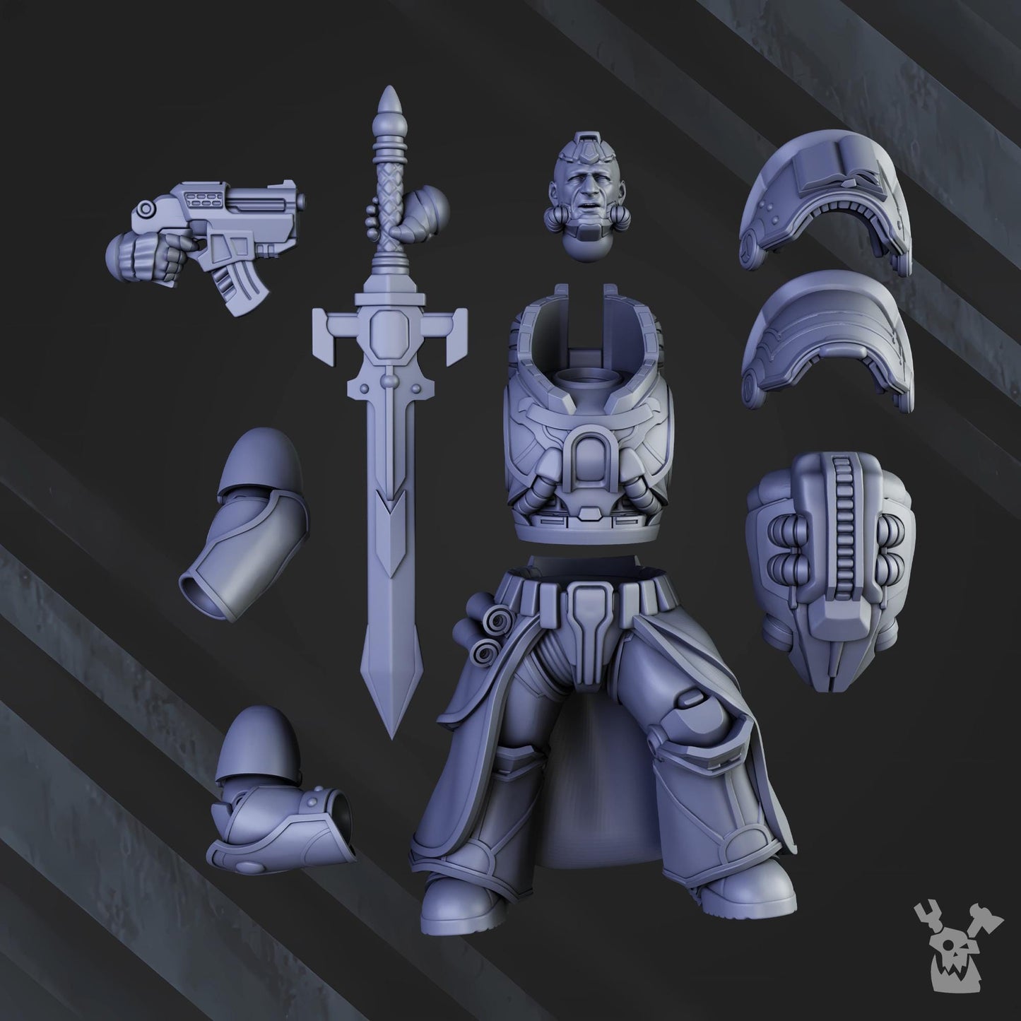 3D Printed Sir Laurence the Protector by DakkaDakka Miniatures