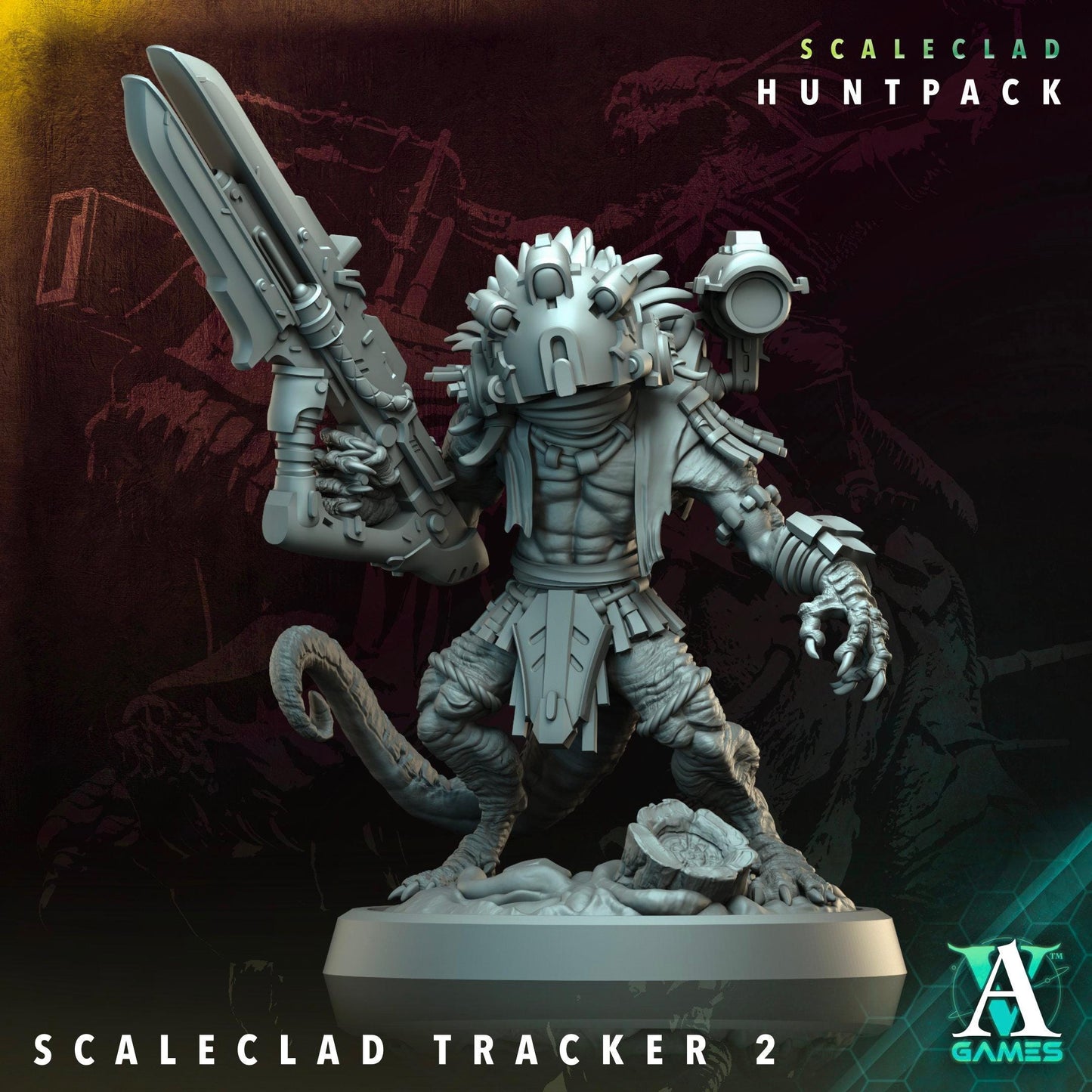 3D Printed Scaleclad Trackers by Archvillain Games