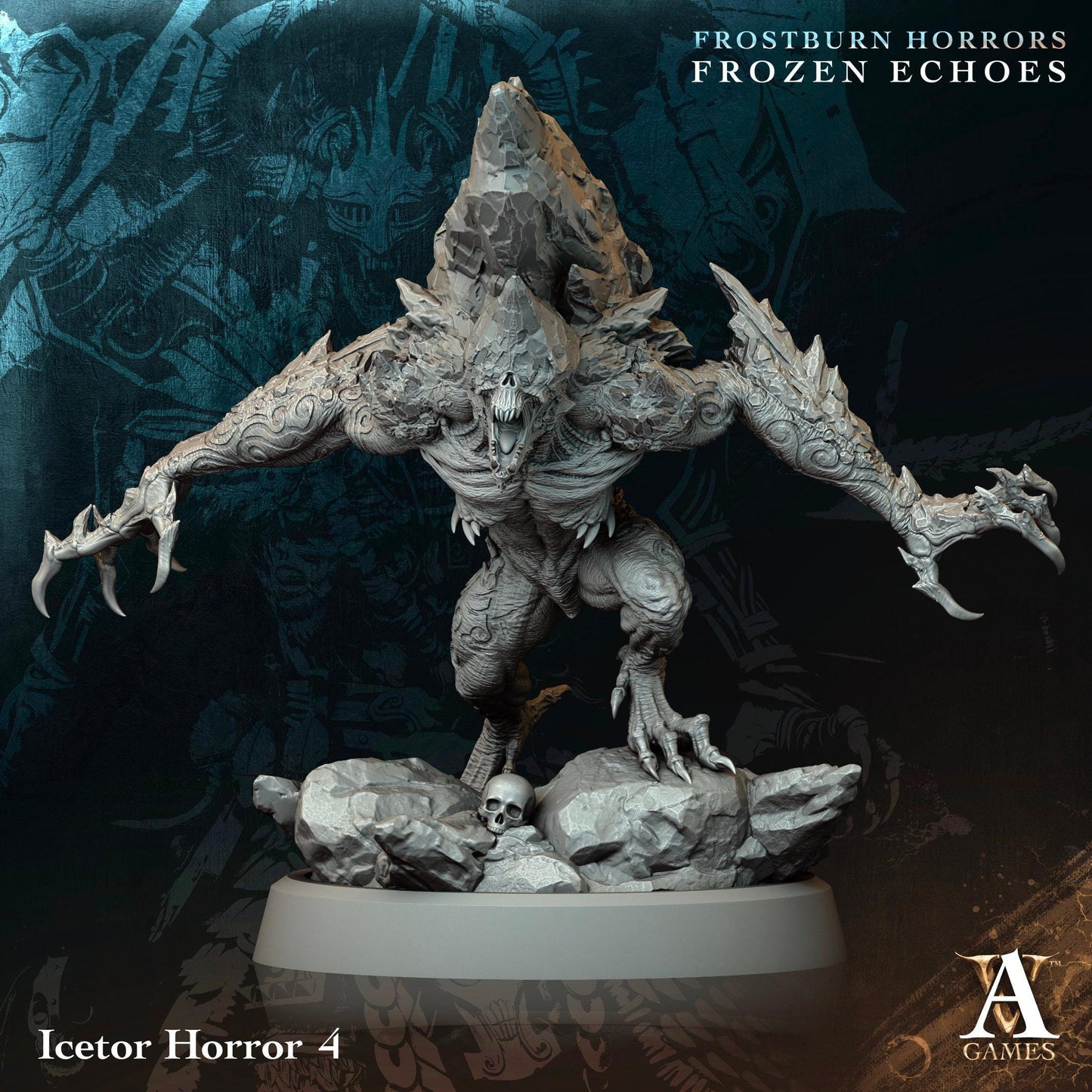 3D Printed Icetor Horrors by Archvillain Games