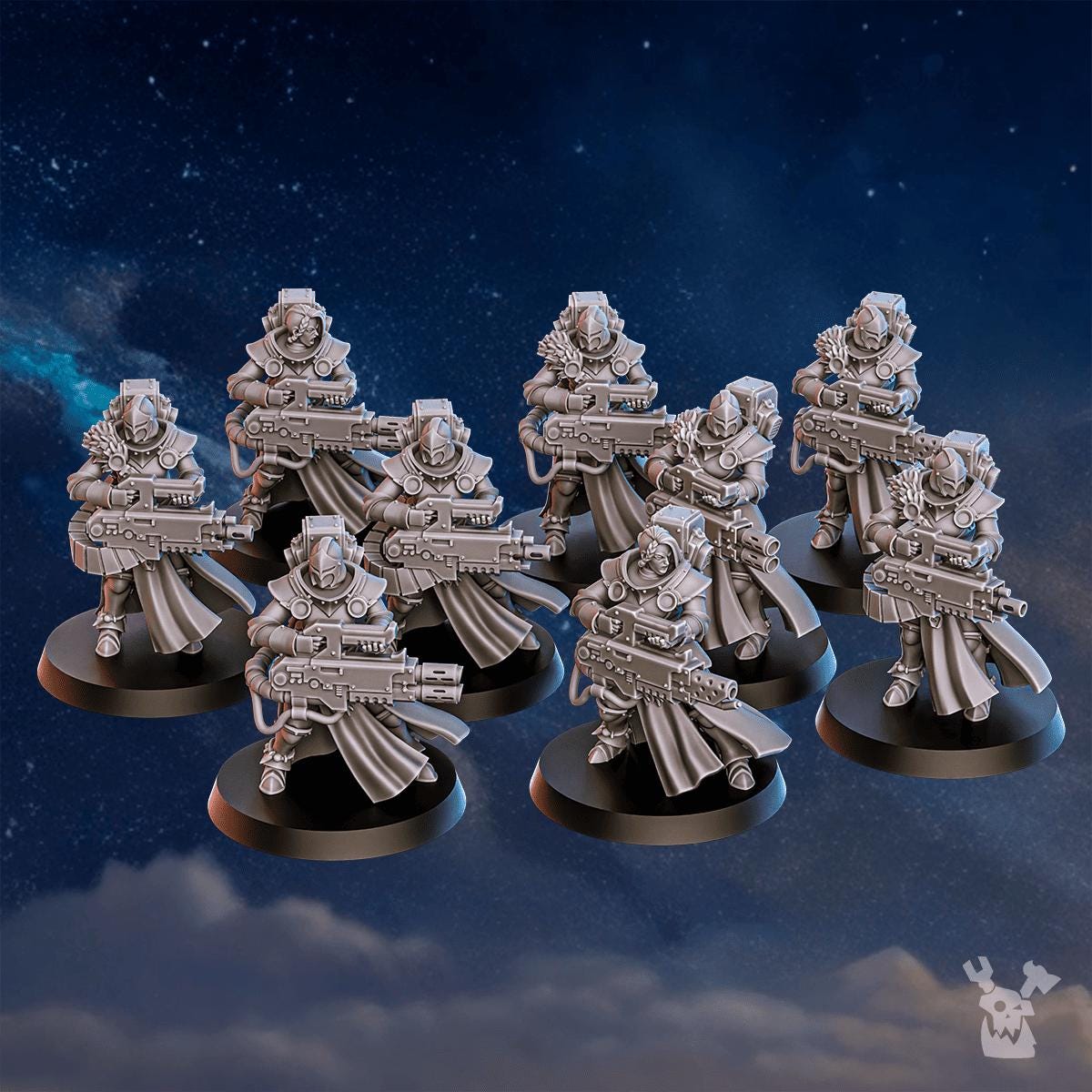 3d Printed Stormpride Heavy Sisters Squad by DakkaDakka Miniatures