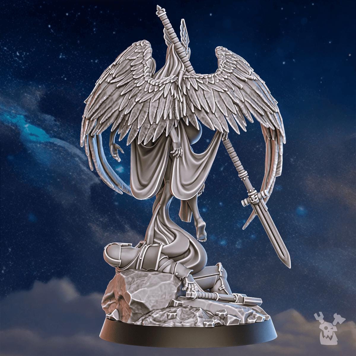 3d Printed Valkyrie Warmaster by DakkaDakka Miniatures