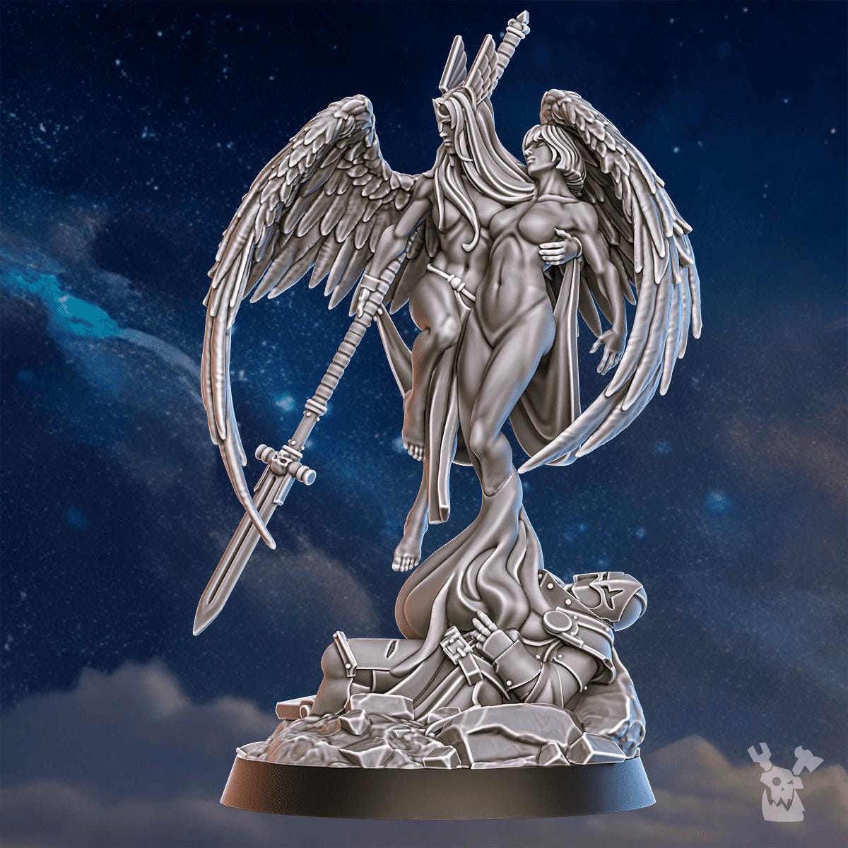 3d Printed Valkyrie Warmaster by DakkaDakka Miniatures