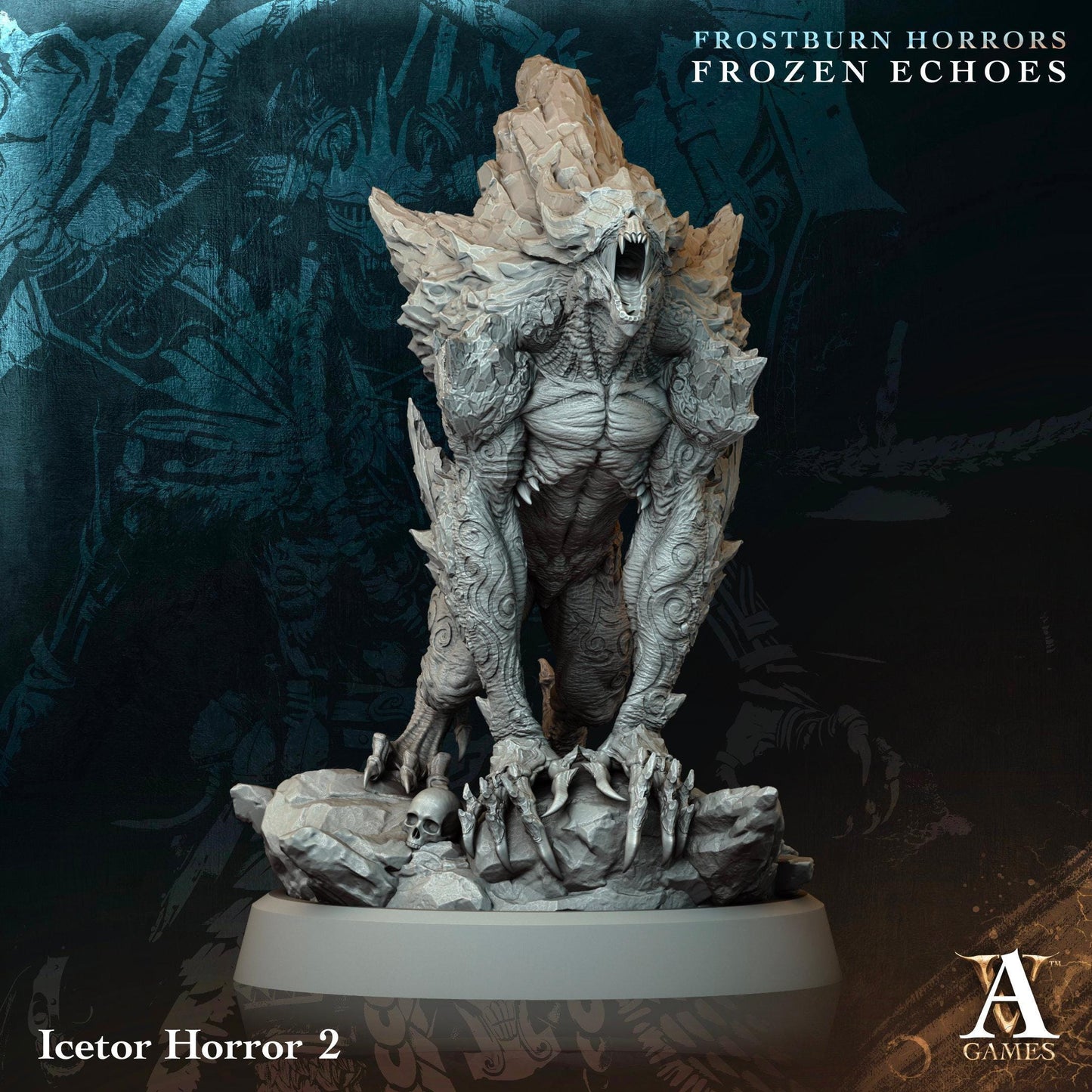 3D Printed Icetor Horrors by Archvillain Games