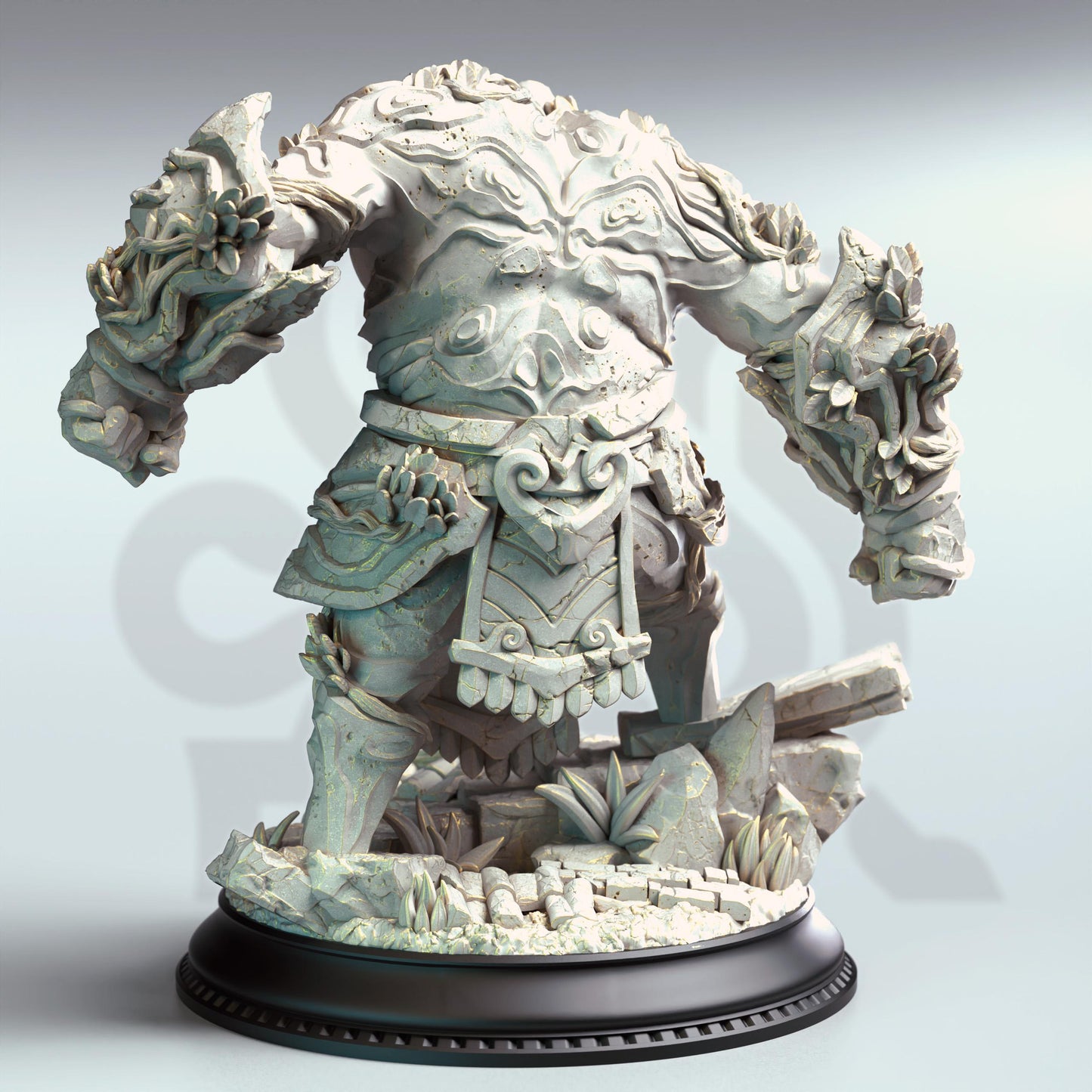 3D Printed Jade Golem by DM Stash