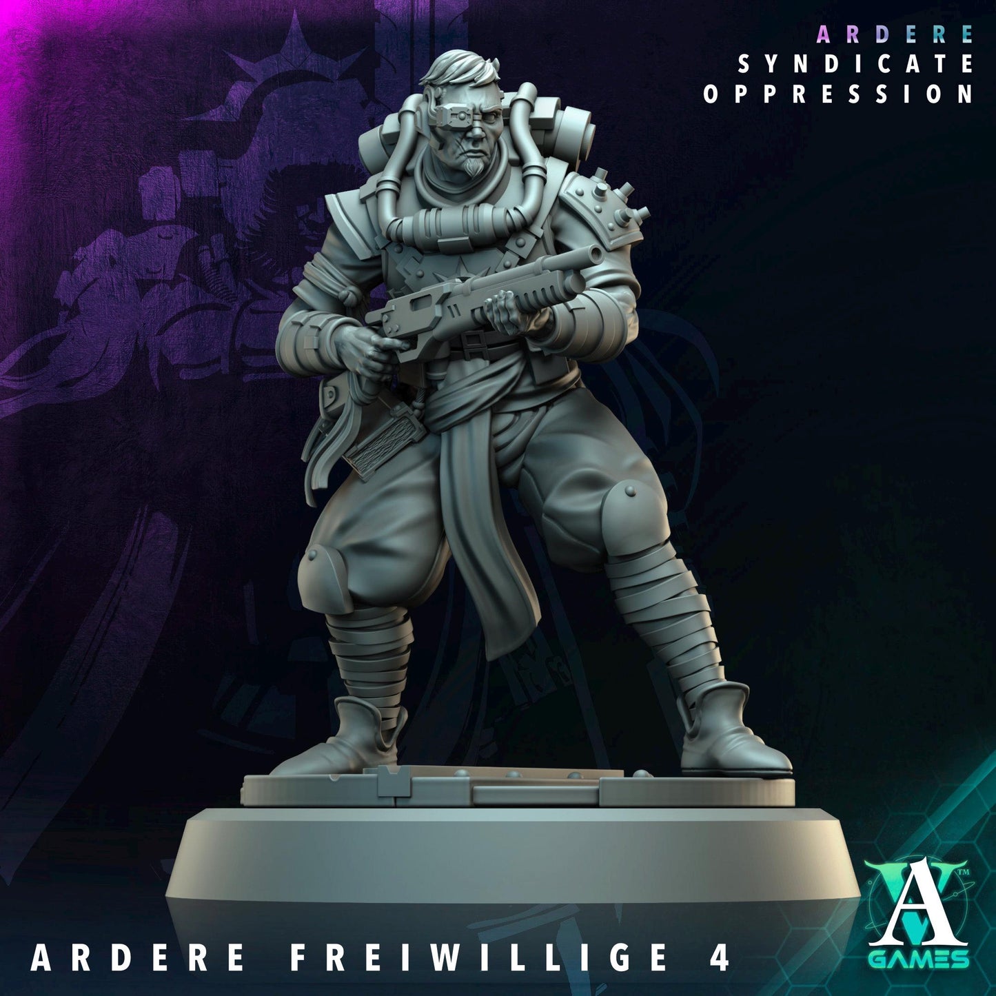 3D Printed Ardere Freiwillige by Archvillain Games