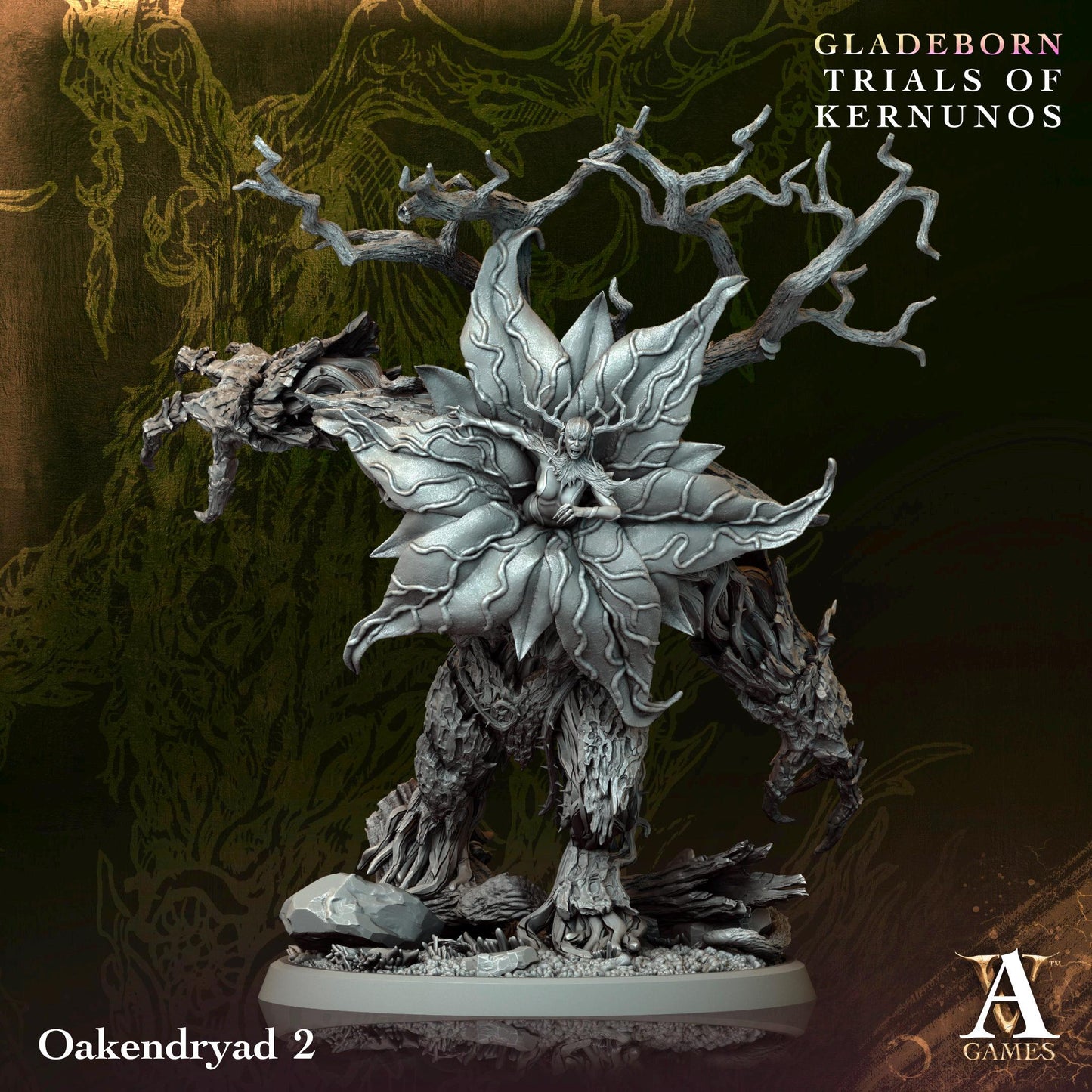 3D Printed Oakendryads by Archvillain Games