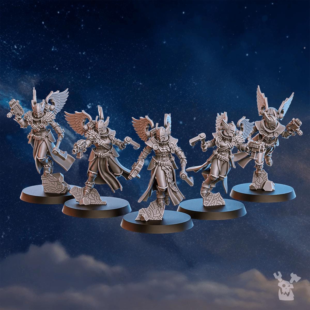 3d Printed Stormpride Valkyrie Squad x5 by DakkaDakka Miniatures