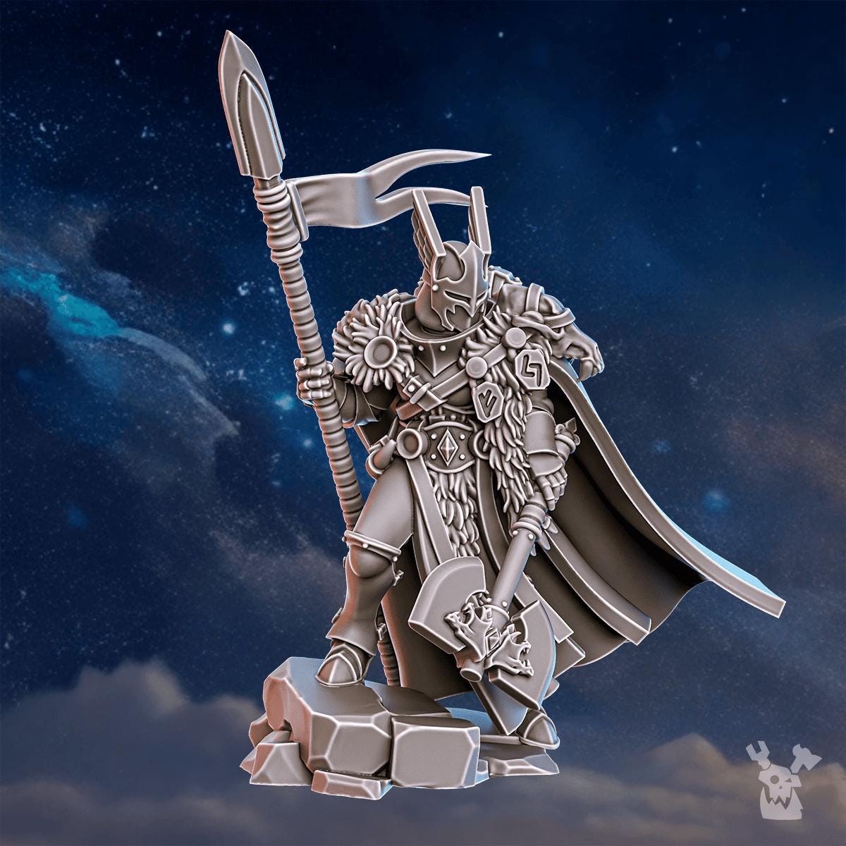 3d Printed Tribe Warmaster Ezra by DakkaDakka Miniatures