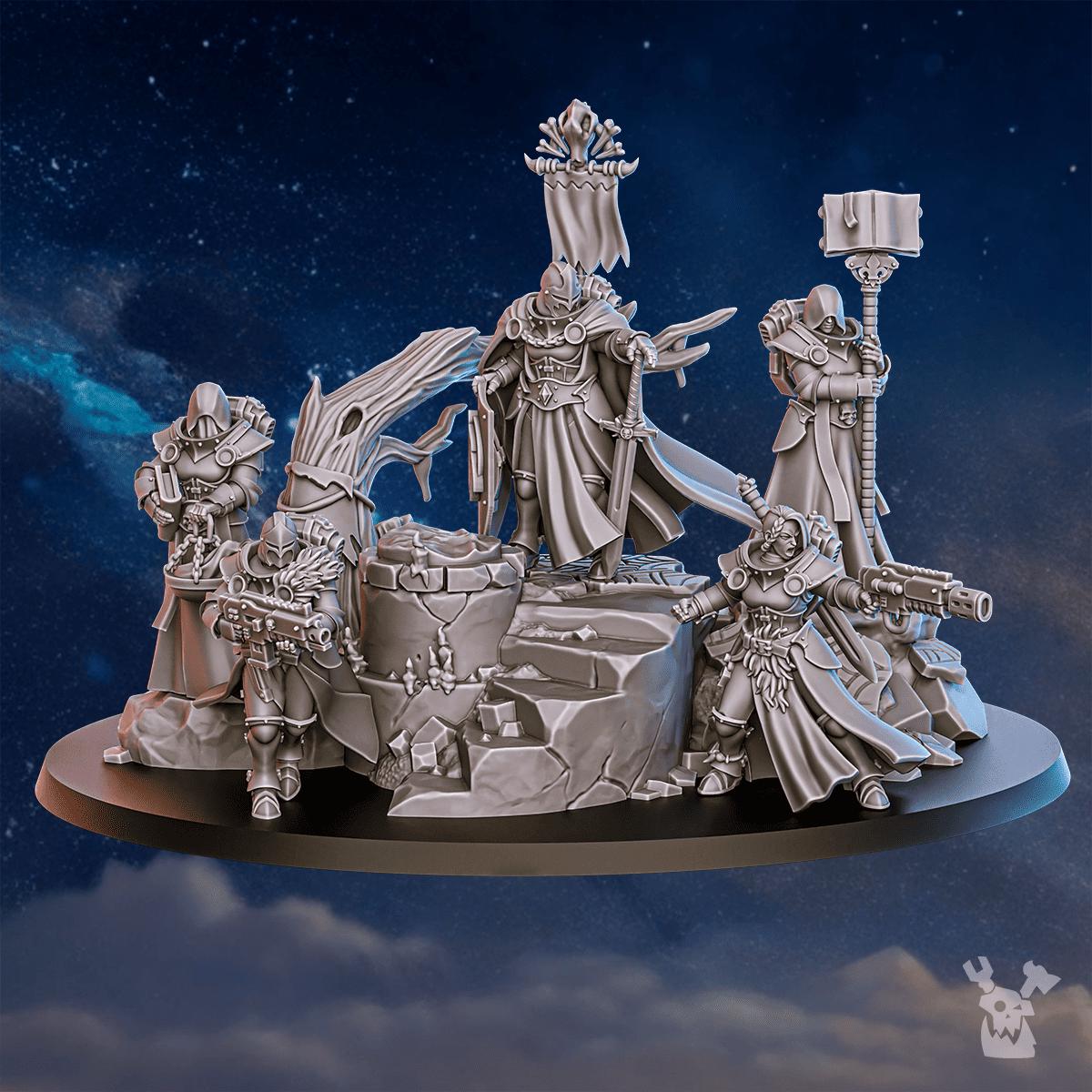 3d Printed Stormpride Sisters Diorama by DakkaDakka Miniatures