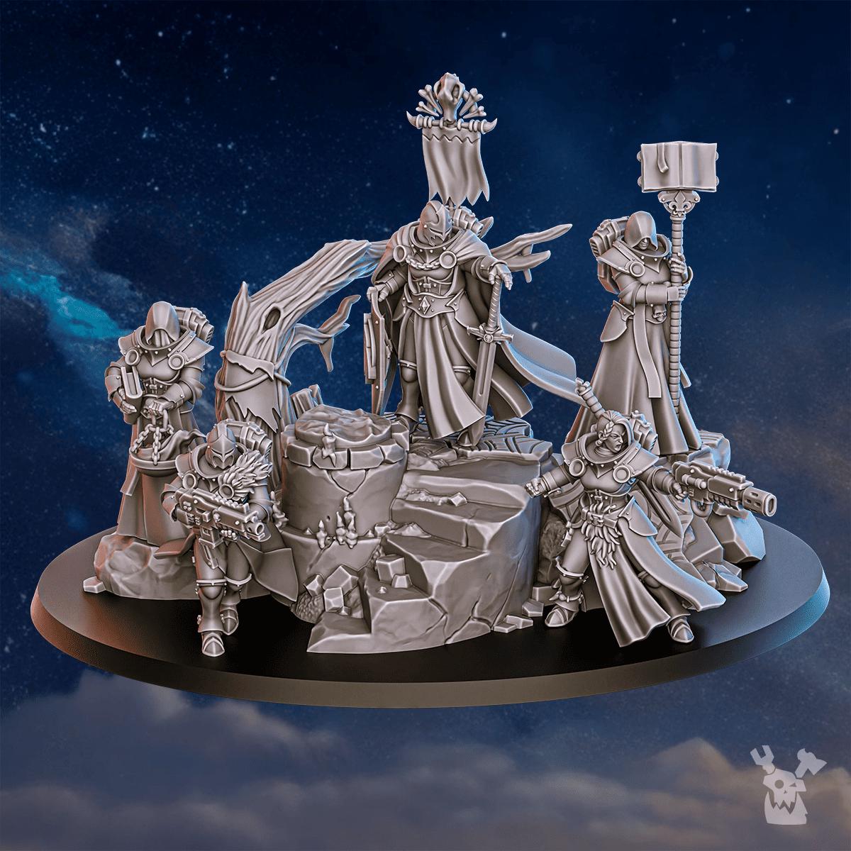 3d Printed Stormpride Sisters Diorama by DakkaDakka Miniatures