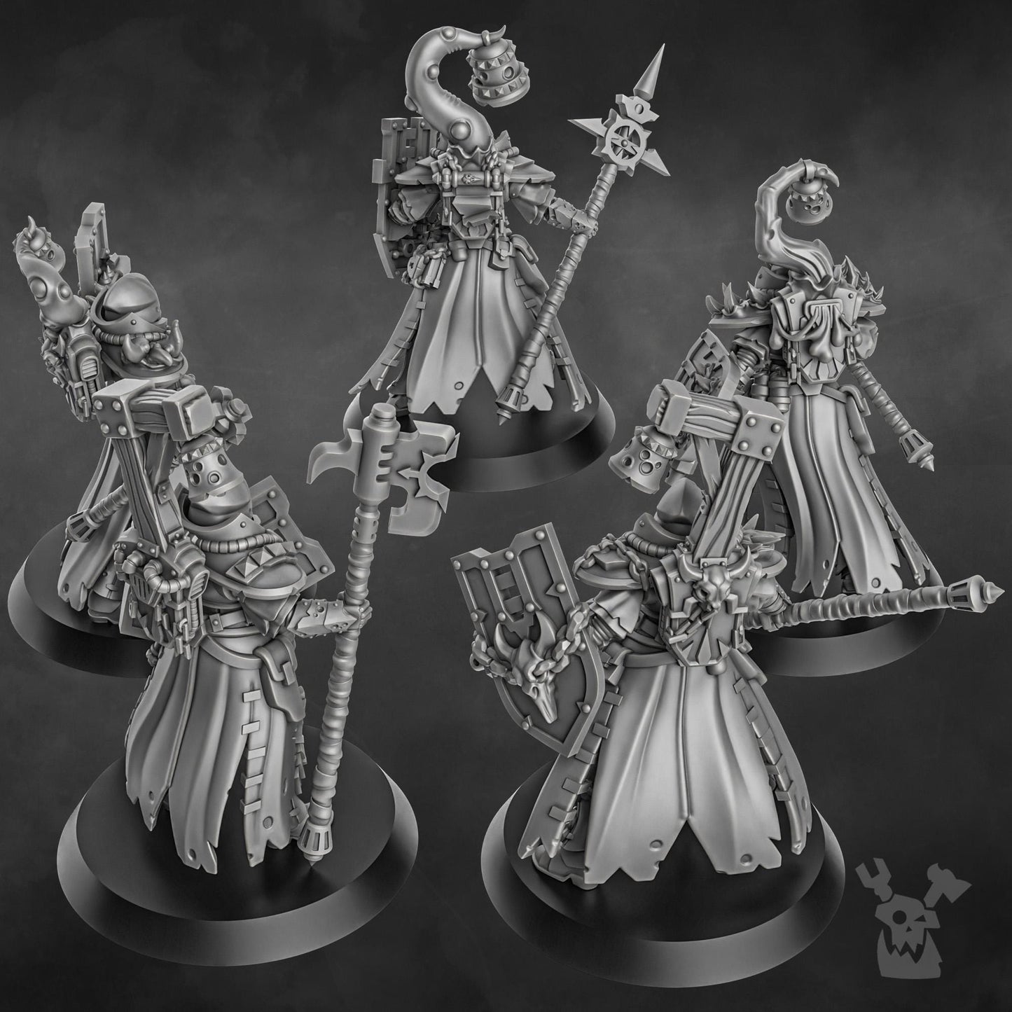 3d Printed Blightshield Witch Squad x5 by DakkaDakka Miniatures