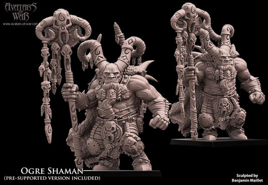 3D printed Ogre Shaman by Avatars of War