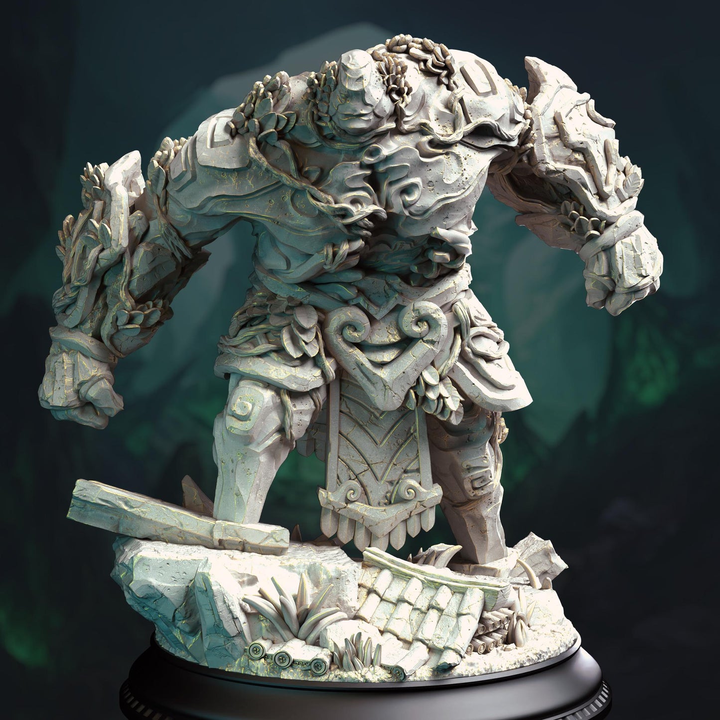 3D Printed Jade Golem by DM Stash