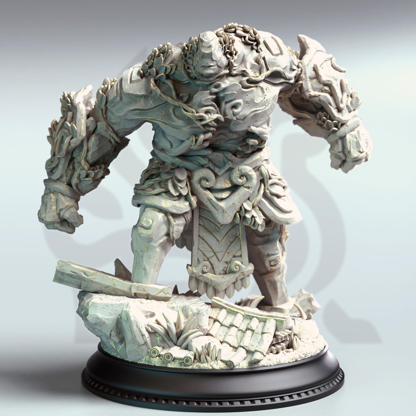 3D Printed Jade Golem by DM Stash