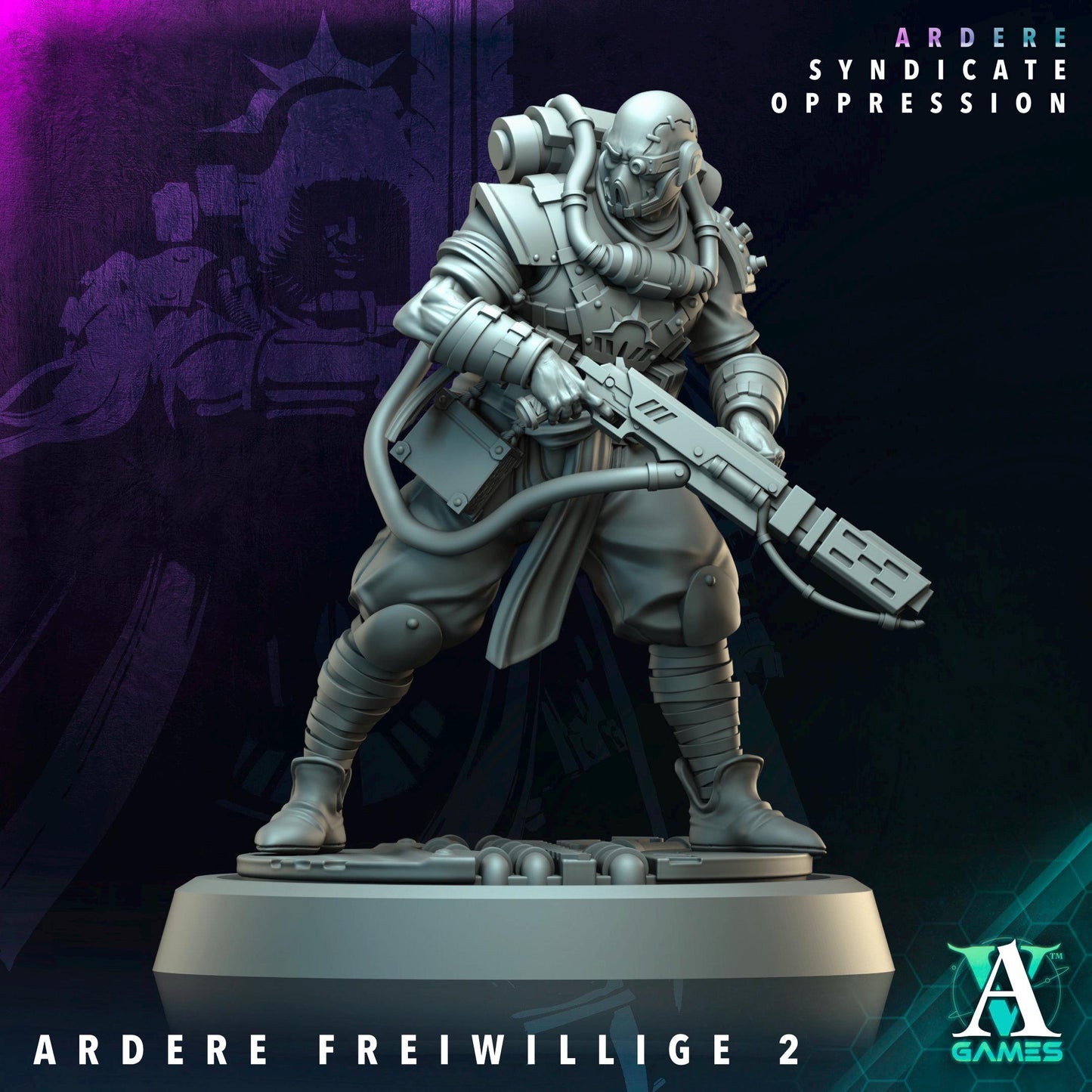 3D Printed Ardere Freiwillige by Archvillain Games