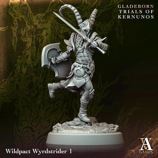 3D Printed Wildpact Wyrdstriders by Archvillain Games