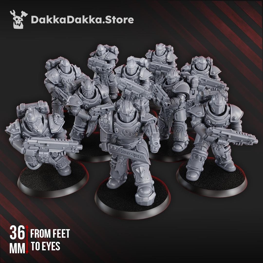 3d Printed Ignisaurus Clan Warriors Tactical Squad by DakkaDakka Miniatures