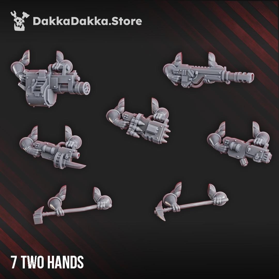 3D Printed Rat Miner Swarm by DakkaDakka Miniatures