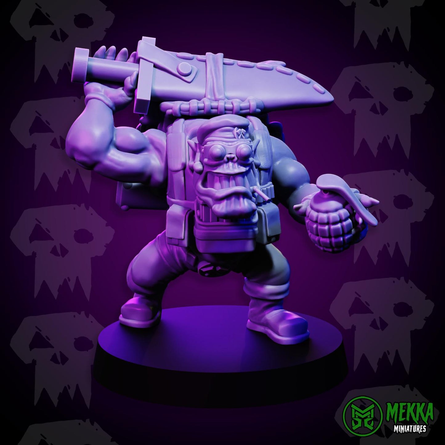 3d Printed Orc Commando Set by Mekka Miniatures