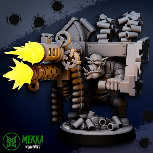 3d Printed Giant Shoota Orc by Mekka Miniatures