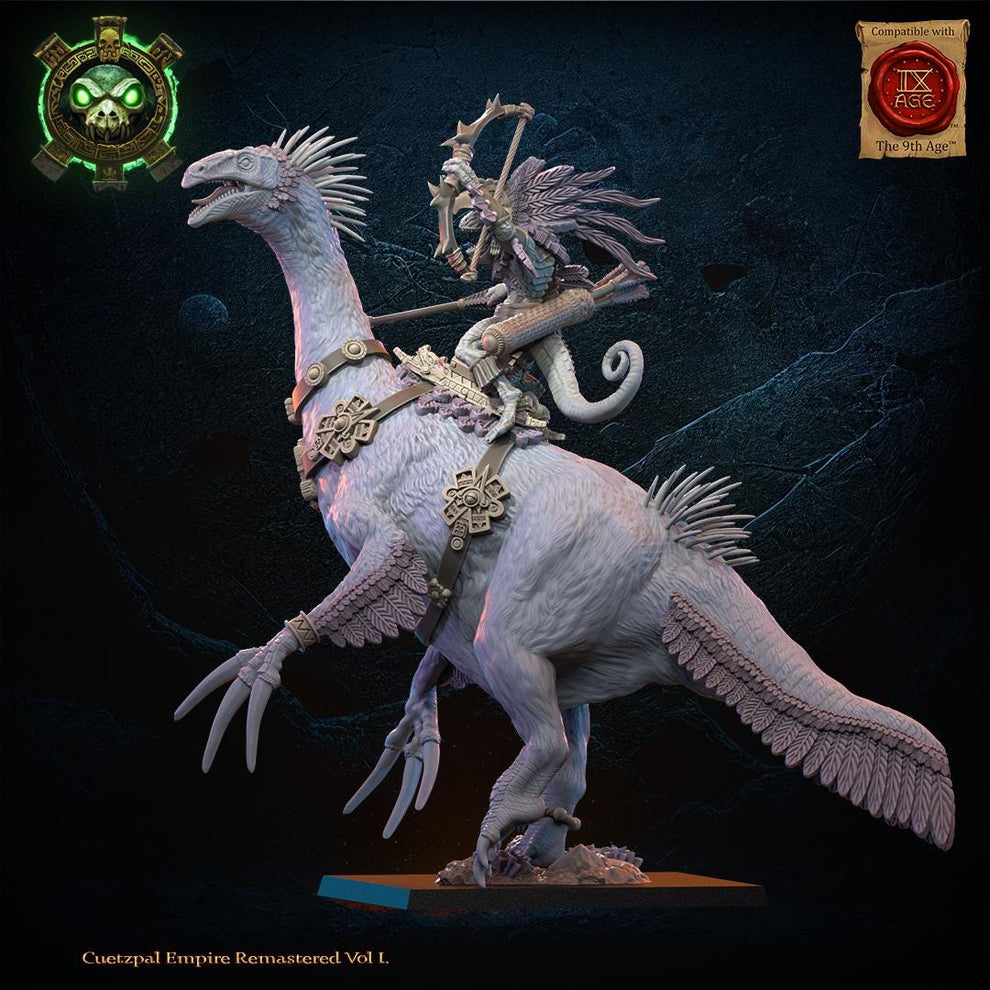 3d Printed Mounted Lizard Kin Heroine by Lost Kingdom Miniatures – Last ...