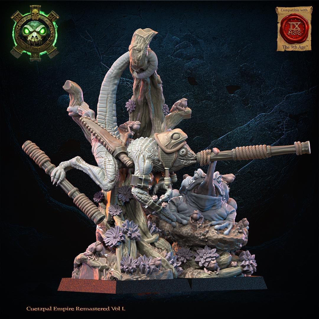 Lizard Kin Assassin 3d Printed Lizard Kin Heroine by Lost Kingdom Miniatures – Last Hope ...