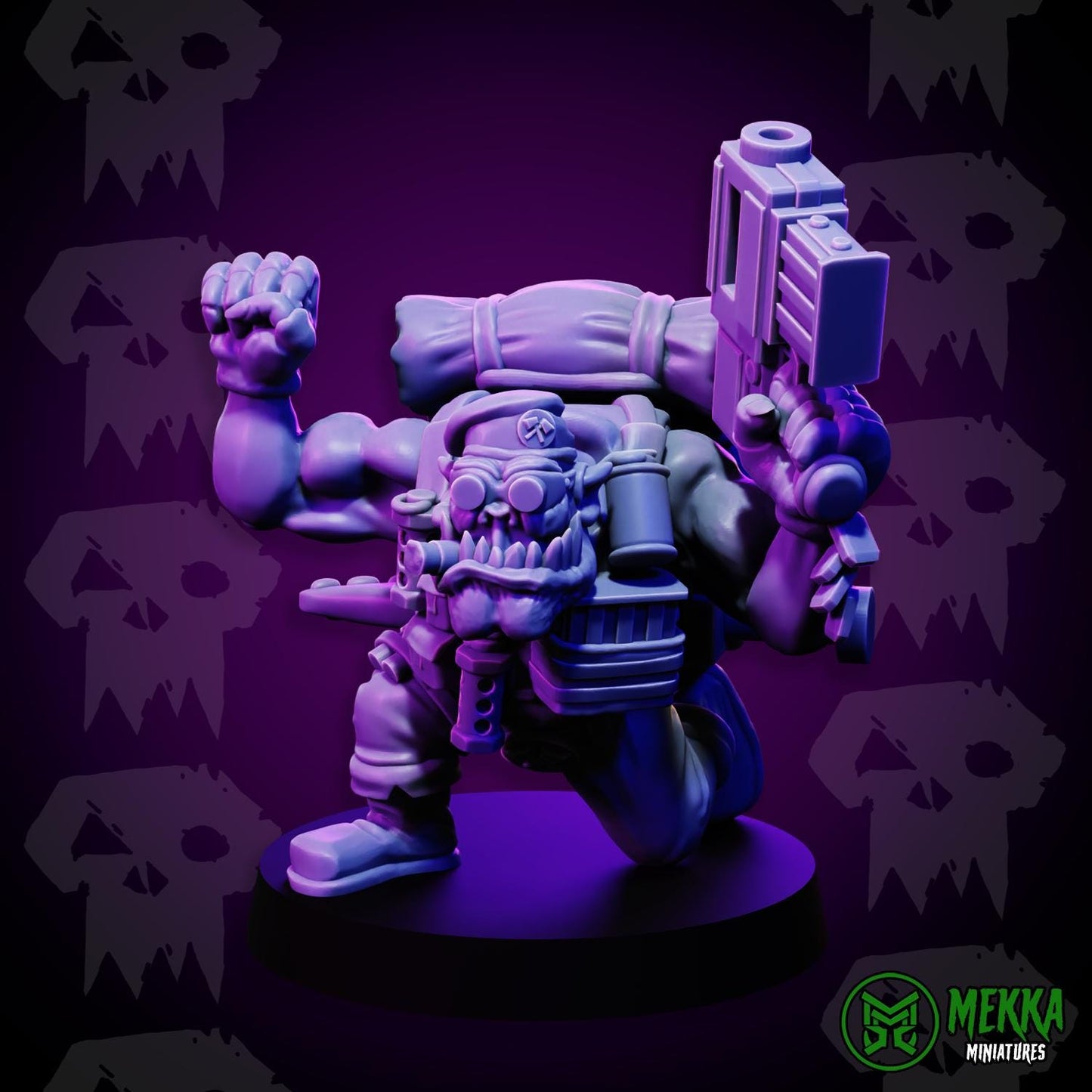 3d Printed Orc Commando Set by Mekka Miniatures